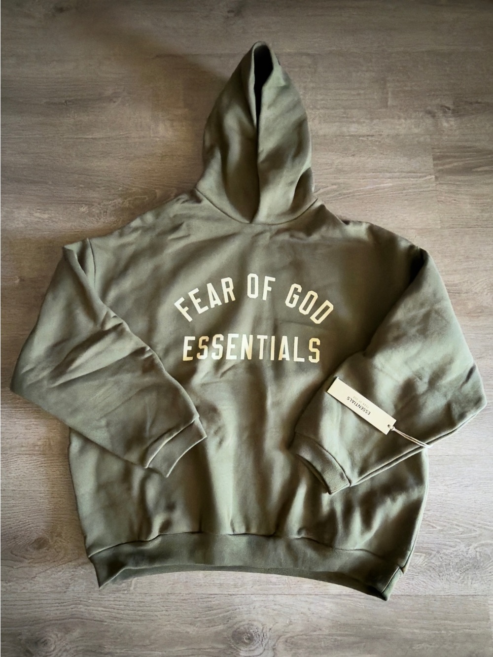 Fear of God Military Green Hoodie with Interior Tags